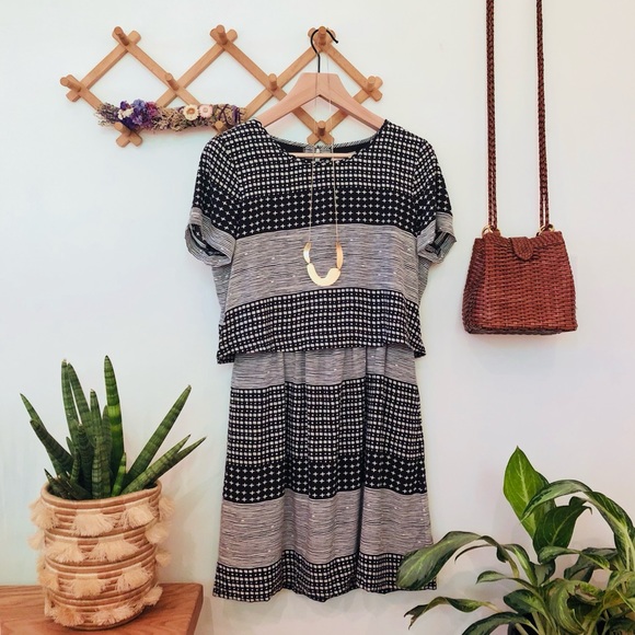 Madewell Dresses & Skirts - Madewell Silk Two-piece Dress Hashtag Stripe NWT